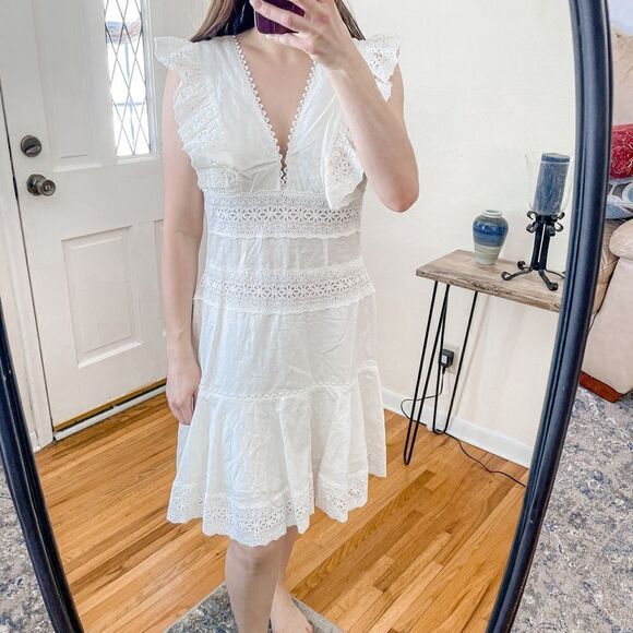 Keepsake The Label Whistle Mini Dress Porcelain 8 - Picture 1 of 9